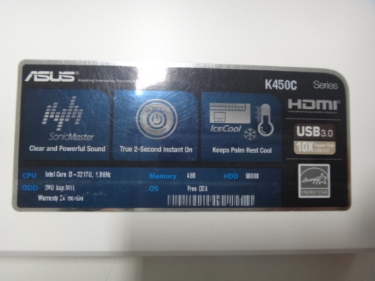 ASUS K450C COREi3 ASUS K450C COREi3