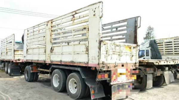 ขาย 1,935,000 HINO 380 HP.ปี 55 แม่ไม่ดั้ม-ลูกไม่ดั้ม 3 คาน ปี 50 (สามมิตร) เบรคแห้งสวยๆพร้อมใช้งาน.