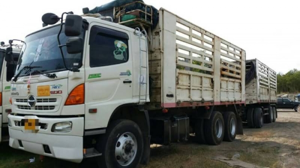 ขาย 1,935,000 HINO 380 HP.ปี 55 แม่ไม่ดั้ม-ลูกไม่ดั้ม 3 คาน ปี 50 (สามมิตร) เบรคแห้งสวยๆพร้อมใช้งาน.