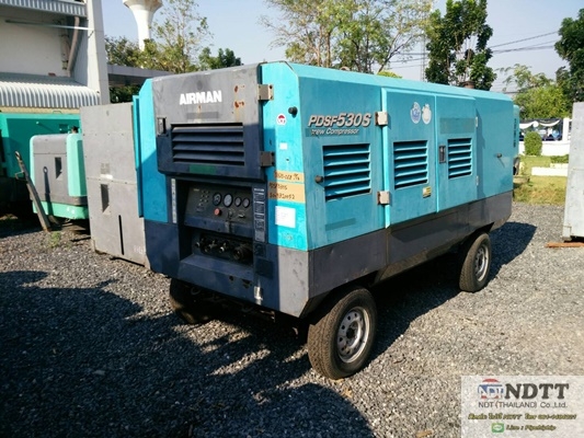 ขายปั้มลม AIRMAN PDSF530S เครื่อง JO8C ลม 10.5บาร์ 061-419-4021 (ไปป์)