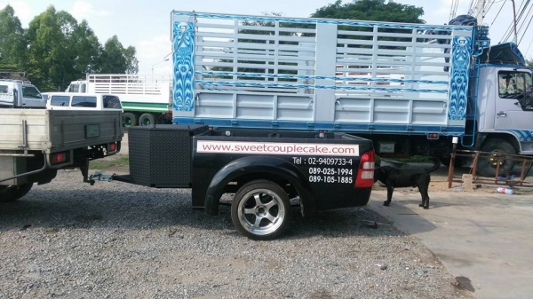 ขายครับ 48000บาท อย่างหล่อ ปลั๊กไฟครบ ล้อแม็ก17x9" มีกล่องเก็บของด้านหน้า หัวบอล 2" รถเก๋งลากได้ครับ 083 5996979