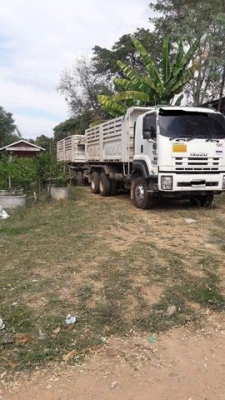 พ่วง 22 ล้อ ISUZU FXZ 360 ปี52 กระบะดั้มสามมิตรแท้ ไมล์ 290,000 กม สภาพสวย ๆ