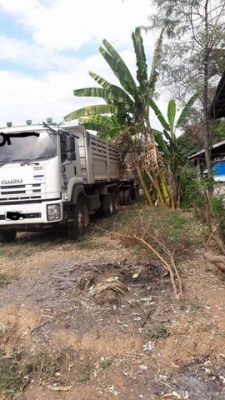 พ่วง 22 ล้อ ISUZU FXZ 360 ปี52 กระบะดั้มสามมิตรแท้ ไมล์ 290,000 กม สภาพสวย ๆ
