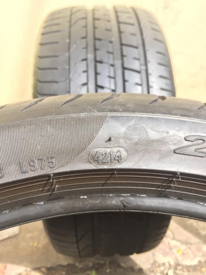 ขายยาง PIRELLI P-ZERO 255-35-19 ปี14 ดอกเต็ม ไม่มีปะ ไม่มีตำหนิ คู่ละ 4,500 บาท
