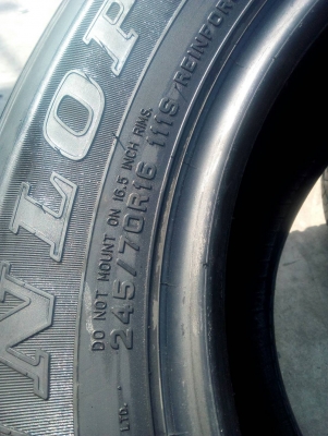 245/70R16  DUNLOP AT20 GRANDTREK  เส้น  tel. 081-427-3941