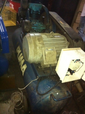 ขาย !! ปั้มลม5แรง.พูม่า.มอเตอร์มิตซู2สาย สภาพเดิม.พร้อมใช้งาน