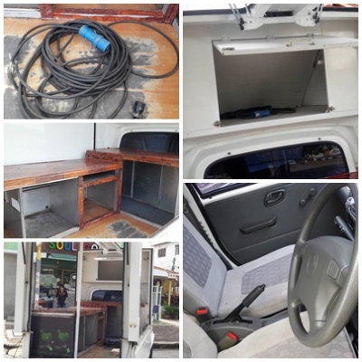 รถบรรทุกพร้อมหลังคาตู้ขายของจากโรงงานมือเดียวจากห้างรถ5ปี พร้อมใช้งานลงของขายได้เลย