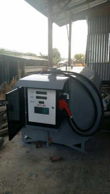 ถังน้ำมันโมบายติดรถกระบะ ใช้ไฟแบตเตอรี่ 12 v และปั๊มน้ำมันใช้ไฟแบตเตอรี่