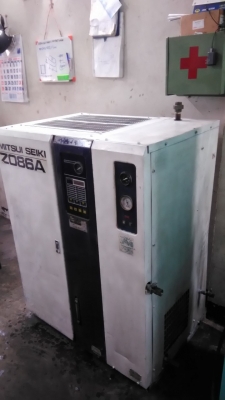 **ขายถูกๆ ปั้มลมมือสองจากญี่ปุ่น** MITSUI SEIKI 10แรง แบบสกรู นิ่งๆเงียบๆครับ