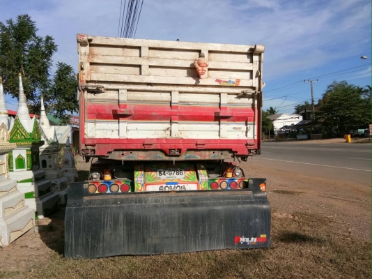 พ่วง 22 ล้อ ISUZU FXZ360 ปี 56 ปลายปี กระบะเหล็กดั้ม หิน ทราย ไมล์ 2 แสนกว่า ๆ ราคา 2.48 ล้าน ( เน้น