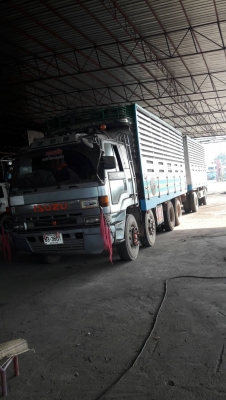 Isuzu 270 แรงม้า พ่วงแม่ลูก 2 คาน ดั๊มแม่และลูก คอกเกษตร