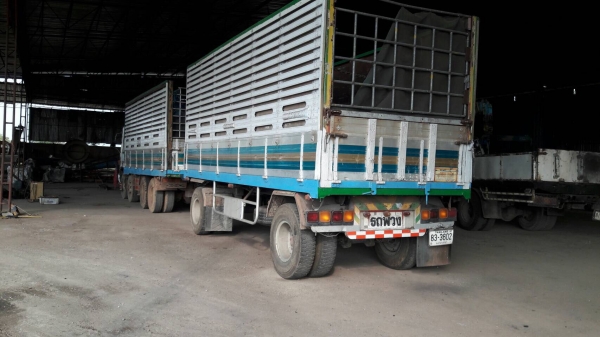 Isuzu 270 แรงม้า พ่วงแม่ลูก 2 คาน ดั๊มแม่และลูก คอกเกษตร Isuzu 270 แรงม้า พ่วงแม่ลูก 2 คาน ดั๊มแม่และลูก คอกเกษตร