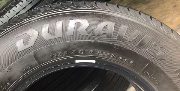 ยาง Bridgestone Duravis 195R15 รถออกกลางปี16 ยาง Bridgestone Duravis 195R15 รถออกกลางปี16