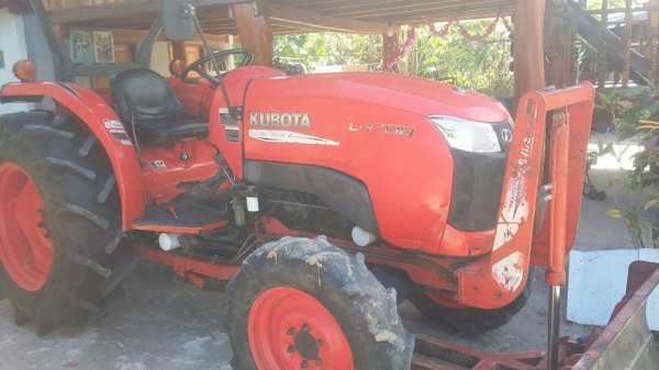 ขายรถแทรคเตอร์คูโบต้า L4708 อุปกรณ์ดันหน้า ผาน5 เอกสารเช่มทะเบียนครบ ทำงานน้อย