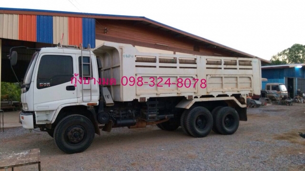 ขายรถสิบล้อดัมพ์ ISUZU เครื่อง 270 แรง euro1 - FXZ23NZP 2 เพลา ปี 43 เกียร์ ZF ยางใหม่ แอร์พร้อม ทะเบียนพร้อม