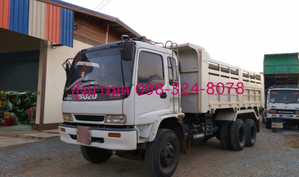 ขายรถสิบล้อดัมพ์ ISUZU เครื่อง 270 แรง euro1 - FXZ23NZP 2 เพลา ปี 43 เกียร์ ZF ยางใหม่ แอร์พร้อม ทะเบียนพร้อม