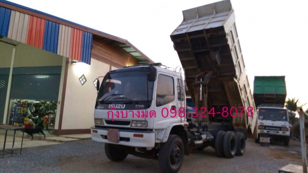 ขายรถสิบล้อดัมพ์ ISUZU เครื่อง 270 แรง euro1 - FXZ23NZP 2 เพลา ปี 43 เกียร์ ZF ยางใหม่ แอร์พร้อม ทะเบียนพร้อม