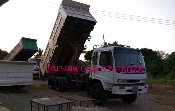 ขายรถสิบล้อดัมพ์ ISUZU เครื่อง 270 แรง euro1 - FXZ23NZP 2 เพลา ปี 43 เกียร์ ZF ยางใหม่ แอร์พร้อม ทะเบียนพร้อม