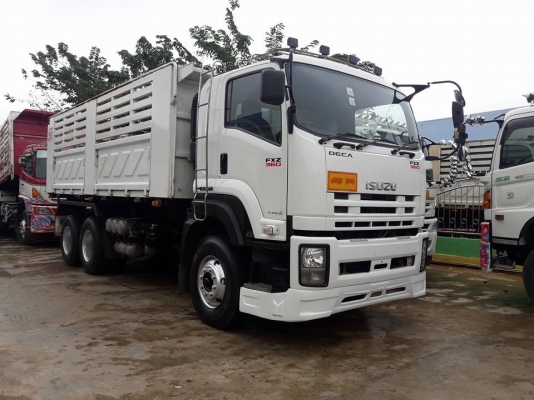 ขายรถสิบล้อแม่เดี่ยว Isuzu เครื่อง 360 แรง ปี 56 กระบะดัมพ์สามมิตร มีระบบลากพ่วง ทะเบียนพร้อม