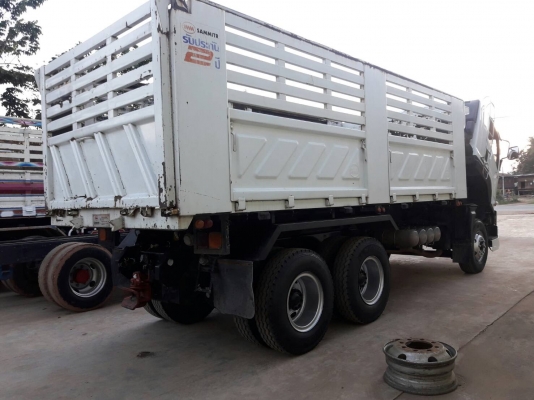 ขายรถสิบล้อแม่เดี่ยว Isuzu เครื่อง 360 แรง ปี 56 กระบะดัมพ์สามมิตร มีระบบลากพ่วง ทะเบียนพร้อม