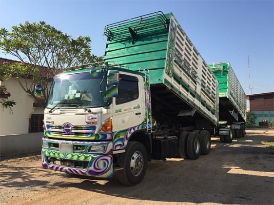 ขายรถพ่วงดัมพ์ HINO S500 เครื่อง 380 แรง ปี 56 กระบะดัมพ์อู่ซีทีทรัค ลูก 3 เพลา เบรคแห้ง ทะเบียนพร้อม ขายรถพ่วงดัมพ์ HINO S500 เครื่อง 380 แรง ปี 56 กระบะดัมพ์อู่ซีทีทรัค ลูก 3 เพลา เบรคแห้ง ทะเบียนพร้อม