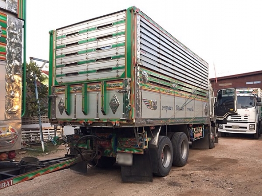 ขายรถพ่วงดัมพ์ ISUZU เครื่อง 360 แรง ปี 56 กระบะมิเนียมอู่ ส.สมบัติ ลูก 3 เพลา ไมล์สองแสน ทะเบียนพร้อม