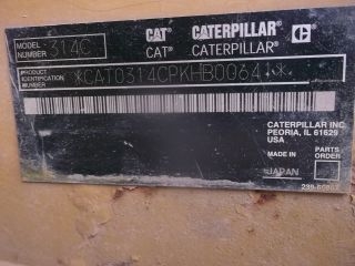 Caterpillar 314CCR รถขุดนำเข้าจากญี่ปุ่น โทร. 080-6565422 (หนิง)