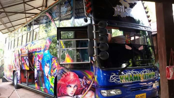 ขายรถบัสพัดลม12เมตรหรือแลกรถเกี่ยวข้าว