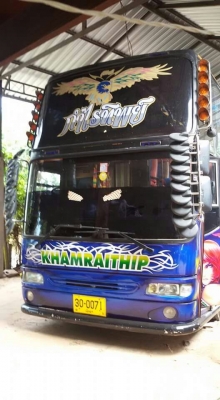 ขายรถบัสพัดลม12เมตรหรือแลกรถเกี่ยวข้าว