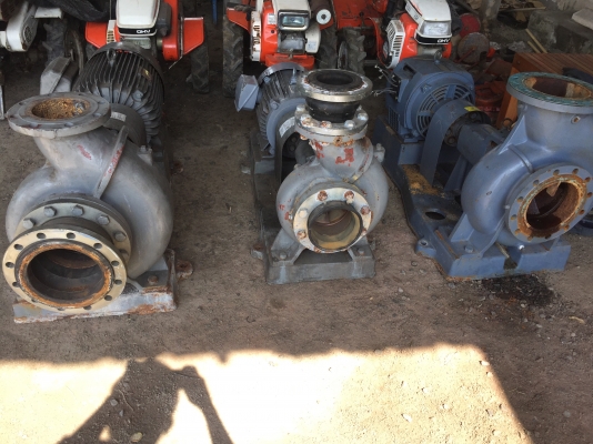 ขายปั้มน้ำยี่ห้อ EBARA,KAWAeMOTOพร้อมมอเตอร์ ไฟ380vขนาด8x8,8x6,6x5 เก่าญี่ปุ่นยังไม่เคยใช้งานในไทย