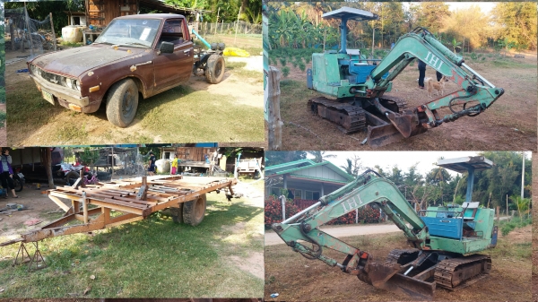 ขายครบชุด 180,000 รวม 3 คัน แบคโฮ รถลาก เทนเลอร์ พร้อมทำมาหาเงินได้เลย รถอยู่ บุรีรัม 090-772-3710 090-772-3708