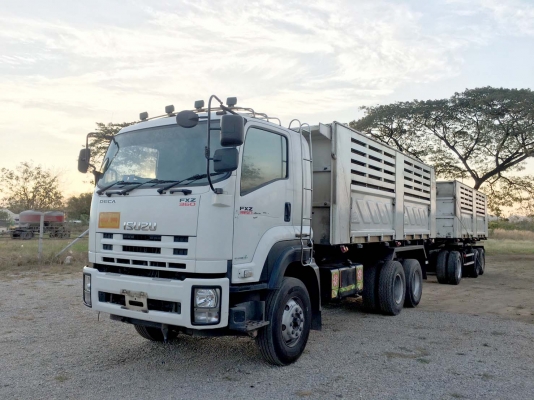 พ่วงแม่ลูกดั๊มพ์ ยี่ห้อ ISUZU รุ่น FXZ 360 แรงม้า ปี 2556