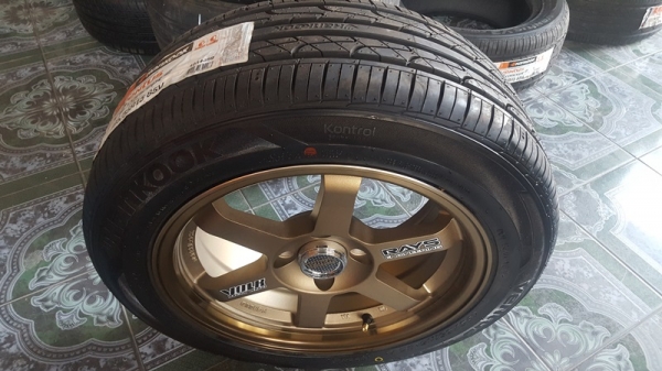 ขายล้อใหม่TE37 ขอบ15 4รู100พร้อมยางใหม่ 4 ล้อ