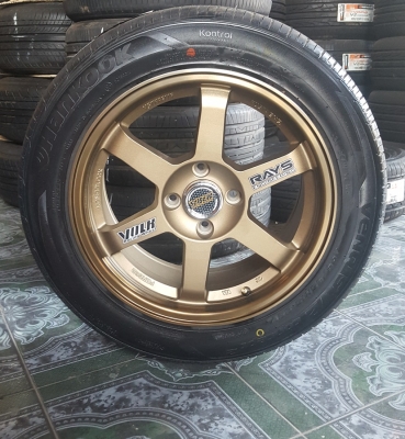 ขายล้อใหม่TE37 ขอบ15 4รู100พร้อมยางใหม่ 4 ล้อ