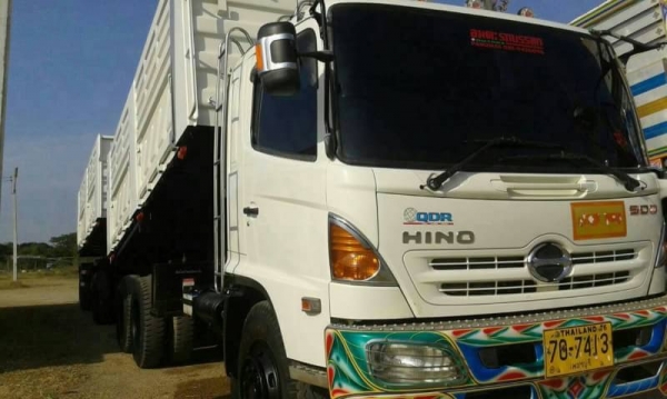 ขายรถพ่วงดัมพ์ HINO FM8J เครื่อง 251 แรง 2 เพลา ปี 55 กระบะดัมพ์สามมิตร ลูก 2 เพลา ไมล์ 190,000 ทะเบียนพร้อม ขายรถพ่วงดัมพ์ HINO FM8J เครื่อง 251 แรง 2 เพลา ปี 55 กระบะดัมพ์สามมิตร ลูก 2 เพลา ไมล์ 190,000 ทะเบียนพร้อม