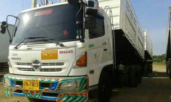 ขายรถพ่วงดัมพ์ HINO FM8J เครื่อง 251 แรง 2 เพลา ปี 55 กระบะดัมพ์สามมิตร ลูก 2 เพลา ไมล์ 190,000 ทะเบียนพร้อม ขายรถพ่วงดัมพ์ HINO FM8J เครื่อง 251 แรง 2 เพลา ปี 55 กระบะดัมพ์สามมิตร ลูก 2 เพลา ไมล์ 190,000 ทะเบียนพร้อม