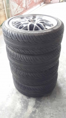 ล้อญี่ปุ่น European warwic mesh 5 รู 100 ขอบ 17 สภาพดีราคาเบาๆครับ