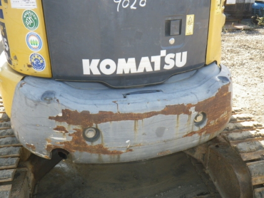 Komatsu PC35MR-2 อาร์มพิเศษ เก่าญี่ปุ่น แทรคเหล็กหุ้มก้อนยาง มีไลน์หัวเจาะ นำเข้าเอง