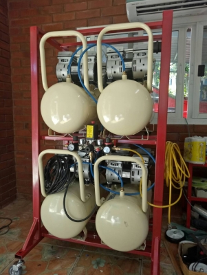 ปั้มลม oil free 200 ลิตร ขายถูก 22500 บาท.