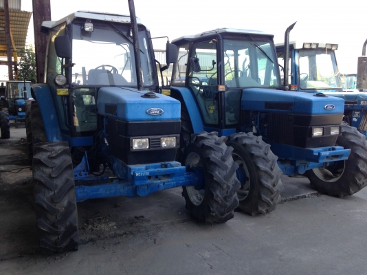ขายรถไถล้อยางนำเข้า Ford New Holland 6640 - dimensions ตู้แอร์ 2 เพลา คานหน้าใหญ่ ปี 96-98 PowerStar 40 Series