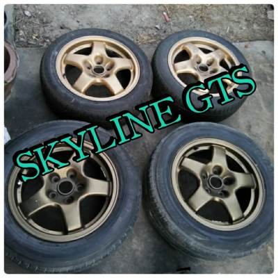 ล้อNISSAN SKYLINE GTSขอบ16 กว้าง6.5 4วง