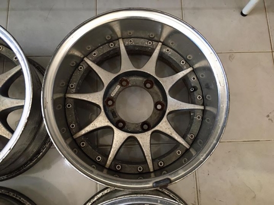 ขายล้อ ENKEI HR385 ขอบ 15x8.5 ลบ35 6รูกระบะ ลึกๆ ประมูลญี่ปุ่น