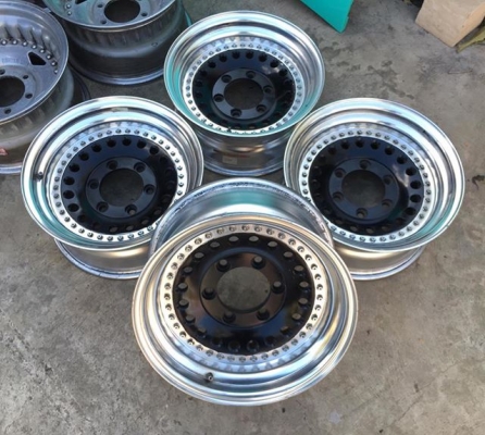 ล้อหยดน้ำ RAGUNA 2 ชิ้นแท้ ขอบ 15x7 ออฟ0 6รูกระบะ ลึก 3 น้ว ประมูลญี่ปุ่น