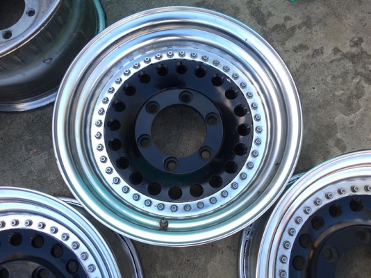 ล้อหยดน้ำ RAGUNA 2 ชิ้นแท้ ขอบ 15x7 ออฟ0 6รูกระบะ ลึก 3 น้ว ประมูลญี่ปุ่น