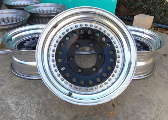 ล้อหยดน้ำ RAGUNA 2 ชิ้นแท้ ขอบ 15x7 ออฟ0 6รูกระบะ ลึก 3 น้ว ประมูลญี่ปุ่น