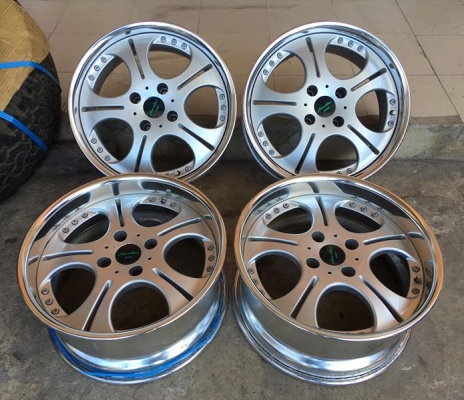 ขายล้อ W WORK EUROLINE S2 ขอบ 17 F7R8 4/114.3 สวย ประมูลญี่ปุ่น