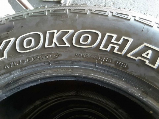 Yokohama AT-S ขนาด 265-75-16 ปี15 สวยๆ 1ชุด