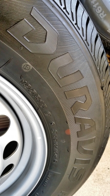 ล้อกระทะอีซูซุ ขอบ15 6รู139.7 พร้อมยางบริดสโตน ดูร่าวิส ปี13