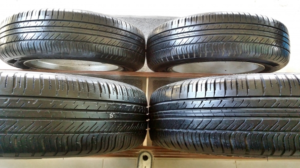 ล้อแม็กเดิมซิตี้ ขอบ15 4รู100 พร้อมยางมิชลิน เอ็นเนอร์จี้ ปี12,13