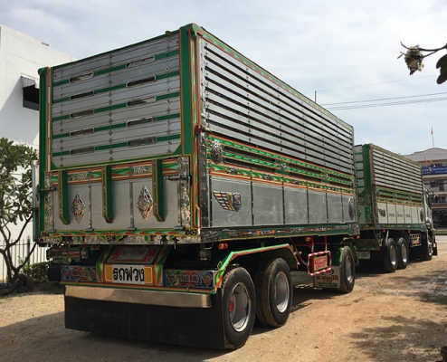ขายรถพ่วง ISUZU DECA FXZ 360 ปี 56 ดั้มมิเนียม ส.สมบัติ ยางดี สภาพเดิม สด-ผ่อน